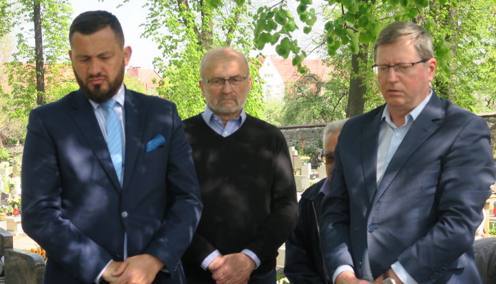 Od lewej Marek Balt, Ryszard Olek (SLD Siemianowice), Zbyszek Zaborowski.