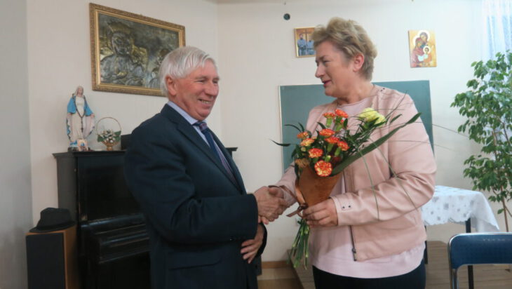 Prelegenta powitała radna siemianowicka Danuta Sobczyk, wiceprzewodnicząca KIK.