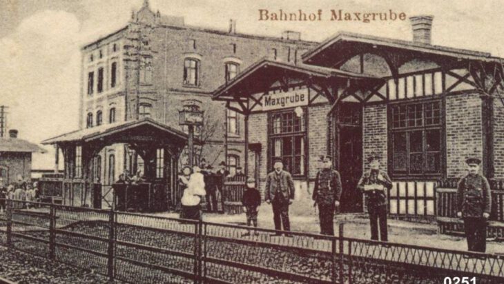 5. Była tez stacja Maxgrube dla Bytkowa i Michałkowic. Kto wie gdzie? Dom w tle stoi do dzisiaj.