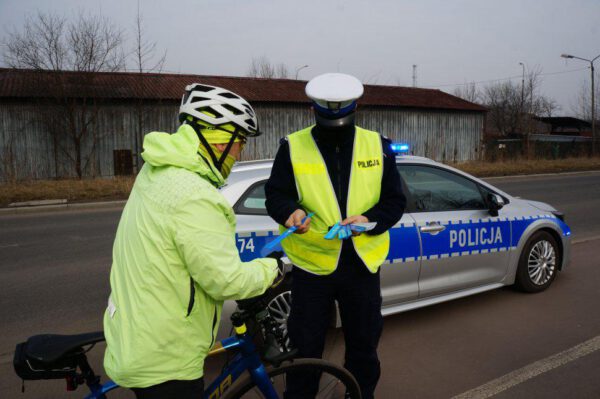 rowerzysta i policjant siemianowice śląskie
