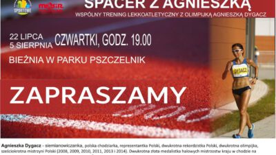 
MOSIR Pszczelnik zaprasza na nietypowy trening lekkoatletyczny z olimpijką Agnieszką Dygacz