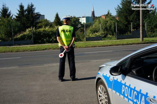patrol policji drogowej w siemianowicach
