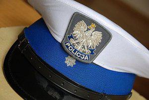 czapka policyjna z miasta siemianowic