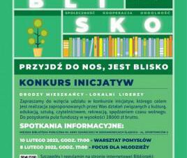 
Miejska Biblioteka Publiczna ogłasza – Konkurs Inicjatyw Lokalnych