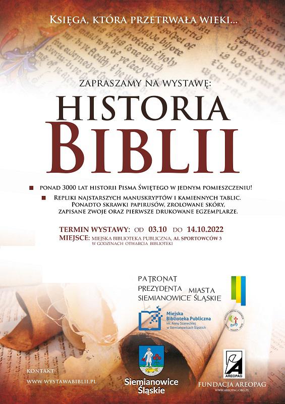 plakat wystawy o bibli