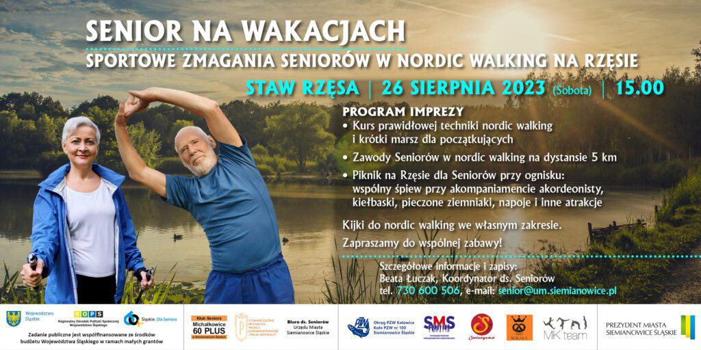 Zawody nordic-walking dla seniorów w siemianowicach śląskich